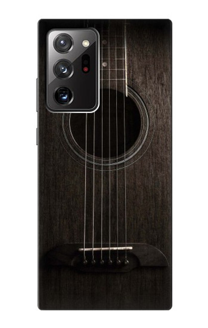 W3834 Old Woods Black Guitar Hülle Schutzhülle Taschen und Leder Flip für Samsung Galaxy Note 20 Ultra, Ultra 5G