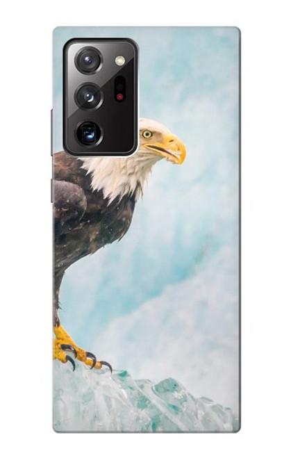 W3843 Bald Eagle On Ice Hülle Schutzhülle Taschen und Leder Flip für Samsung Galaxy Note 20 Ultra, Ultra 5G