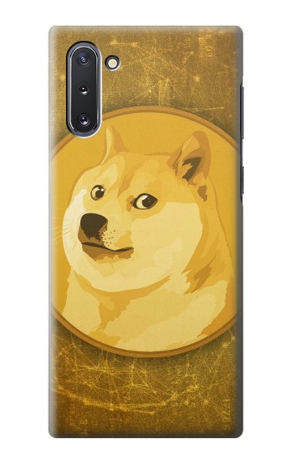 W3826 Dogecoin Shiba Hülle Schutzhülle Taschen und Leder Flip für Samsung Galaxy Note 10