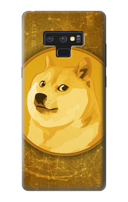 W3826 Dogecoin Shiba Hülle Schutzhülle Taschen und Leder Flip für Note 9 Samsung Galaxy Note9