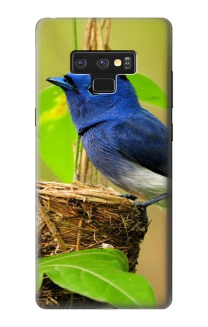 W3839 Bluebird of Happiness Blue Bird Hülle Schutzhülle Taschen und Leder Flip für Note 9 Samsung Galaxy Note9