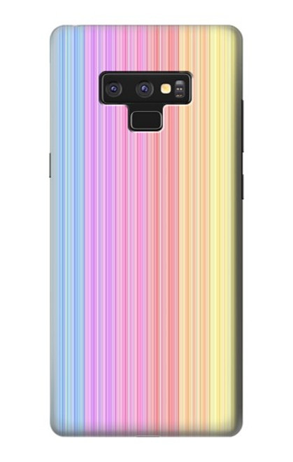 W3849 Colorful Vertical Colors Hülle Schutzhülle Taschen und Leder Flip für Note 9 Samsung Galaxy Note9