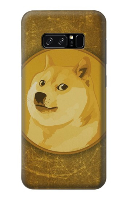W3826 Dogecoin Shiba Hülle Schutzhülle Taschen und Leder Flip für Note 8 Samsung Galaxy Note8