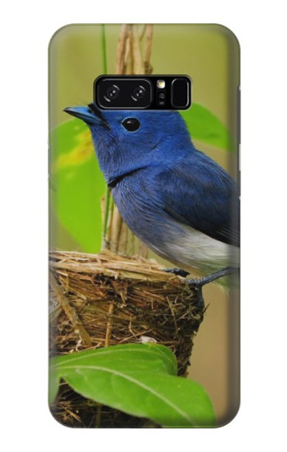 W3839 Bluebird of Happiness Blue Bird Hülle Schutzhülle Taschen und Leder Flip für Note 8 Samsung Galaxy Note8