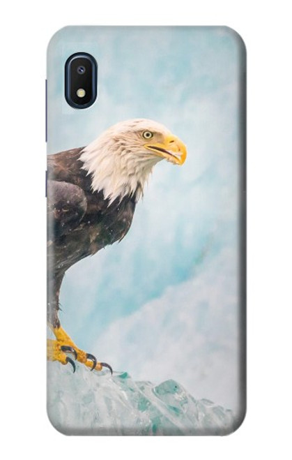 W3843 Bald Eagle On Ice Hülle Schutzhülle Taschen und Leder Flip für Samsung Galaxy A10e