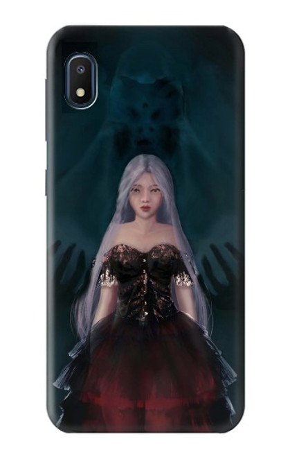 W3847 Lilith Devil Bride Gothic Girl Skull Grim Reaper Hülle Schutzhülle Taschen und Leder Flip für Samsung Galaxy A10e