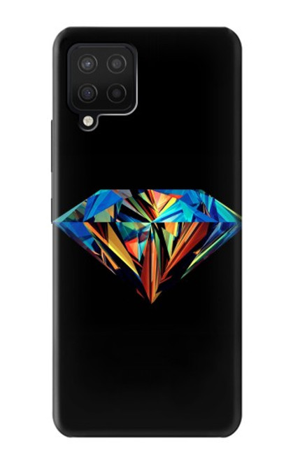 W3842 Abstract Colorful Diamond Hülle Schutzhülle Taschen und Leder Flip für Samsung Galaxy A12