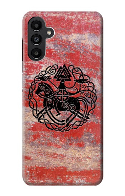 W3831 Viking Norse Ancient Symbol Hülle Schutzhülle Taschen und Leder Flip für Samsung Galaxy A13 5G