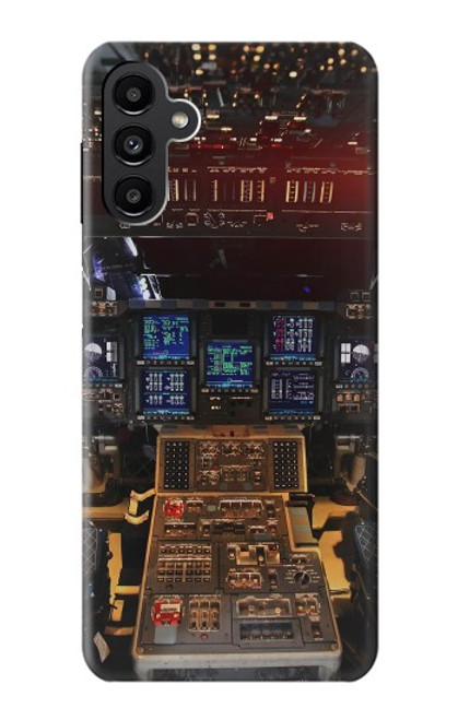W3836 Airplane Cockpit Hülle Schutzhülle Taschen und Leder Flip für Samsung Galaxy A13 5G