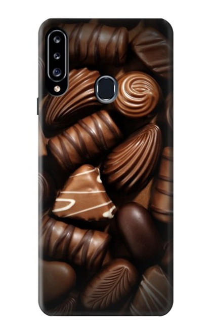 W3840 Dark Chocolate Milk Chocolate Lovers Hülle Schutzhülle Taschen und Leder Flip für Samsung Galaxy A20s