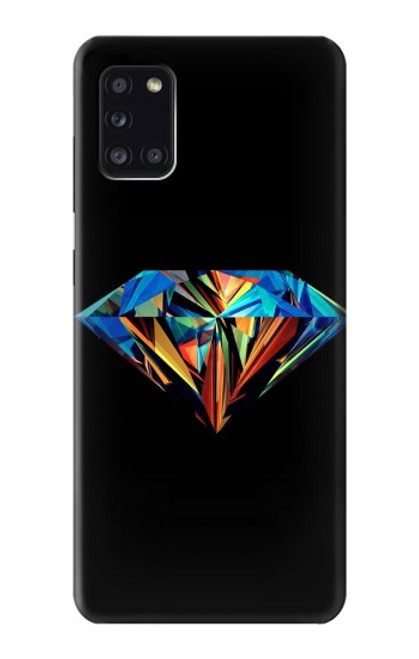 W3842 Abstract Colorful Diamond Hülle Schutzhülle Taschen und Leder Flip für Samsung Galaxy A31