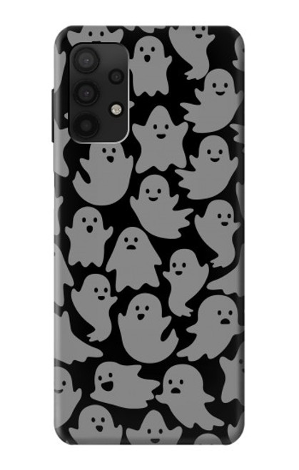 W3835 Cute Ghost Pattern Hülle Schutzhülle Taschen und Leder Flip für Samsung Galaxy A32 4G