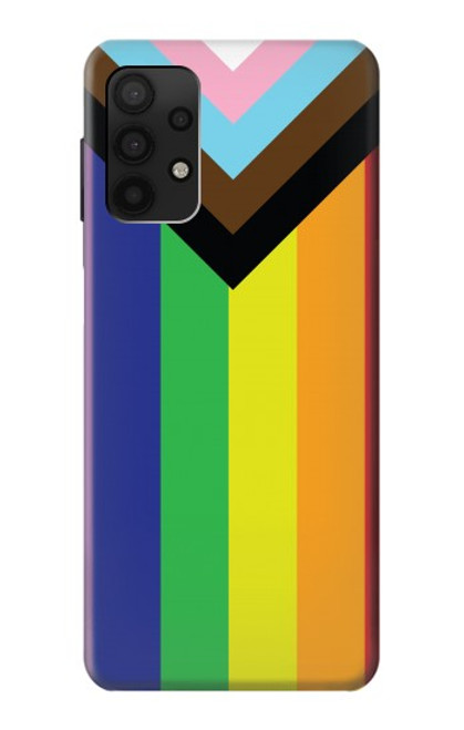 W3846 Pride Flag LGBT Hülle Schutzhülle Taschen und Leder Flip für Samsung Galaxy A32 4G