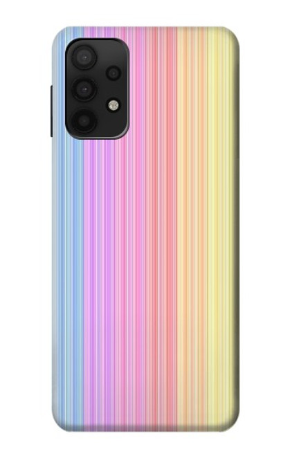 W3849 Colorful Vertical Colors Hülle Schutzhülle Taschen und Leder Flip für Samsung Galaxy A32 5G