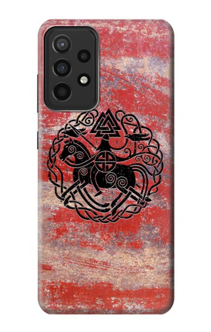 W3831 Viking Norse Ancient Symbol Hülle Schutzhülle Taschen und Leder Flip für Samsung Galaxy A52s 5G