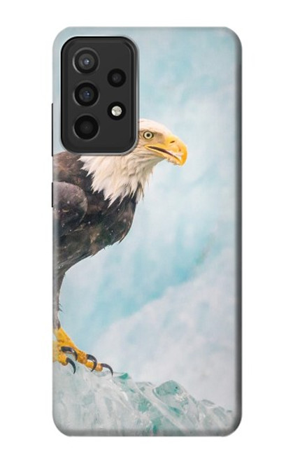 W3843 Bald Eagle On Ice Hülle Schutzhülle Taschen und Leder Flip für Samsung Galaxy A52s 5G