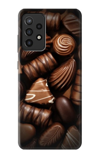 W3840 Dark Chocolate Milk Chocolate Lovers Hülle Schutzhülle Taschen und Leder Flip für Samsung Galaxy A72, Galaxy A72 5G