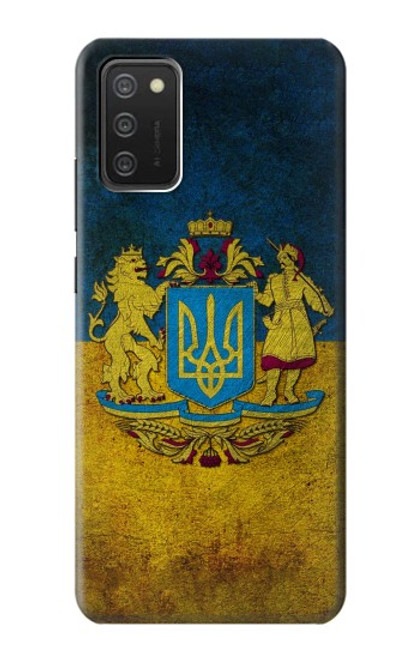 W3858 Ukraine Vintage Flag Hülle Schutzhülle Taschen und Leder Flip für Samsung Galaxy A03S