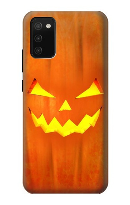 W3828 Pumpkin Halloween Hülle Schutzhülle Taschen und Leder Flip für Samsung Galaxy A02s, Galaxy M02s  (NOT FIT with Galaxy A02s Verizon SM-A025V)