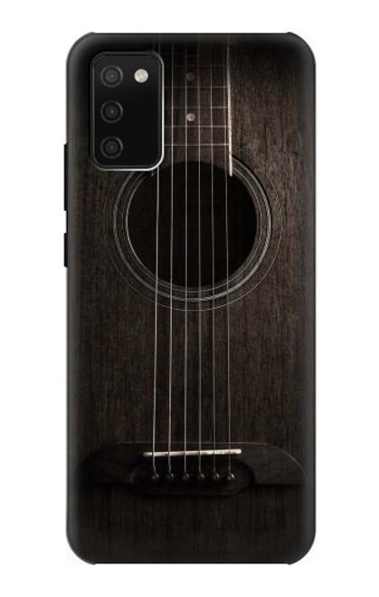 W3834 Old Woods Black Guitar Hülle Schutzhülle Taschen und Leder Flip für Samsung Galaxy A02s, Galaxy M02s  (NOT FIT with Galaxy A02s Verizon SM-A025V)