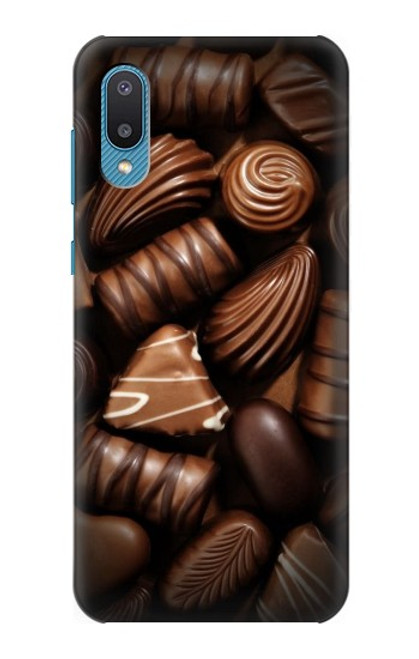 W3840 Dark Chocolate Milk Chocolate Lovers Hülle Schutzhülle Taschen und Leder Flip für Samsung Galaxy A04, Galaxy A02, M02