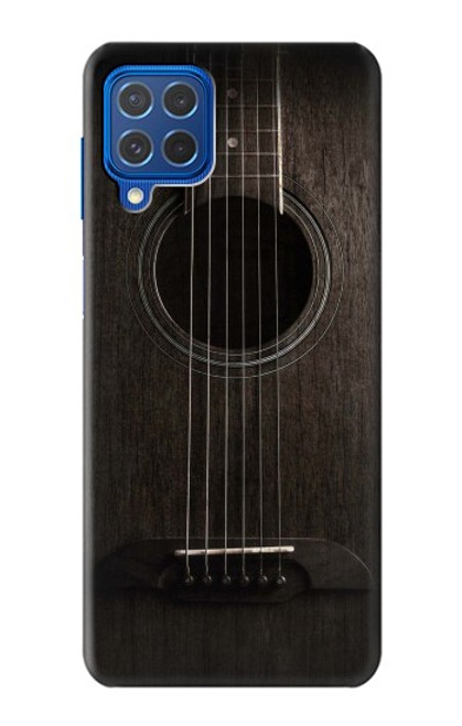 W3834 Old Woods Black Guitar Hülle Schutzhülle Taschen und Leder Flip für Samsung Galaxy M62