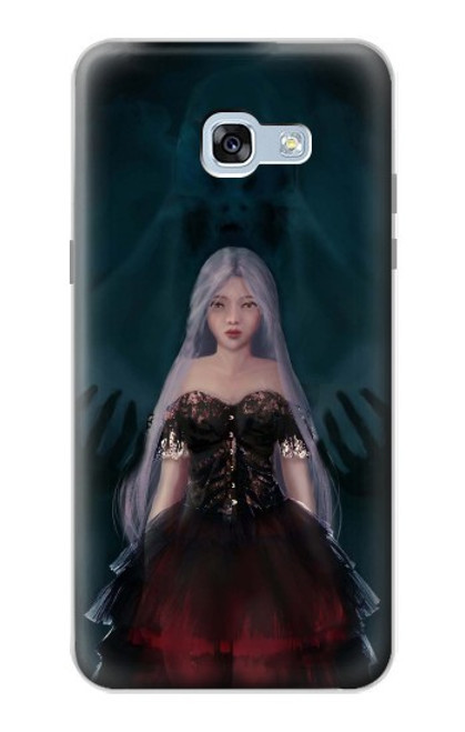 W3847 Lilith Devil Bride Gothic Girl Skull Grim Reaper Hülle Schutzhülle Taschen und Leder Flip für Samsung Galaxy A5 (2017)