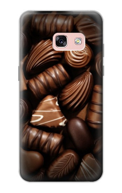 W3840 Dark Chocolate Milk Chocolate Lovers Hülle Schutzhülle Taschen und Leder Flip für Samsung Galaxy A3 (2017)