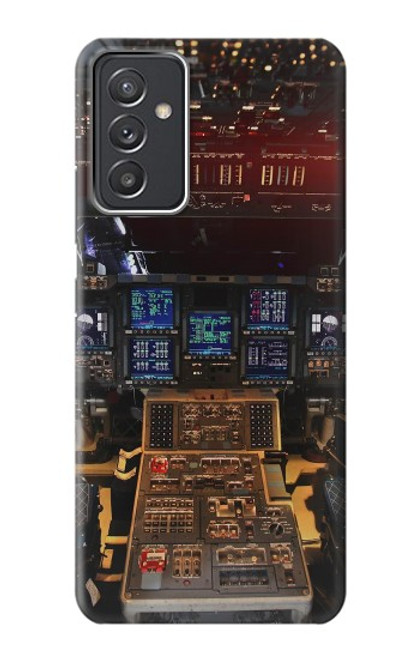 W3836 Airplane Cockpit Hülle Schutzhülle Taschen und Leder Flip für Samsung Galaxy Quantum 2