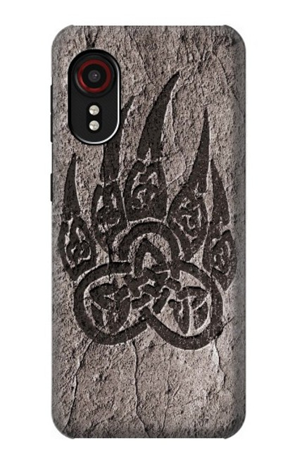W3832 Viking Norse Bear Paw Berserkers Rock Hülle Schutzhülle Taschen und Leder Flip für Samsung Galaxy Xcover 5