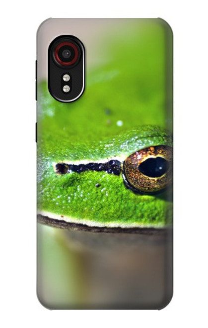 W3845 Green frog Hülle Schutzhülle Taschen und Leder Flip für Samsung Galaxy Xcover 5