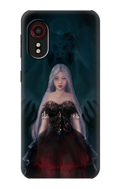 W3847 Lilith Devil Bride Gothic Girl Skull Grim Reaper Hülle Schutzhülle Taschen und Leder Flip für Samsung Galaxy Xcover 5