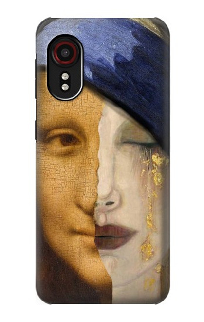 W3853 Mona Lisa Gustav Klimt Vermeer Hülle Schutzhülle Taschen und Leder Flip für Samsung Galaxy Xcover 5