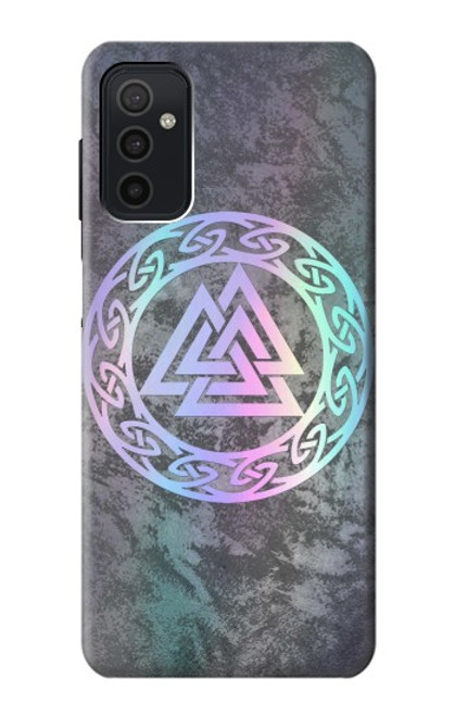 W3833 Valknut Odin Wotans Knot Hrungnir Heart Hülle Schutzhülle Taschen und Leder Flip für Samsung Galaxy M52 5G