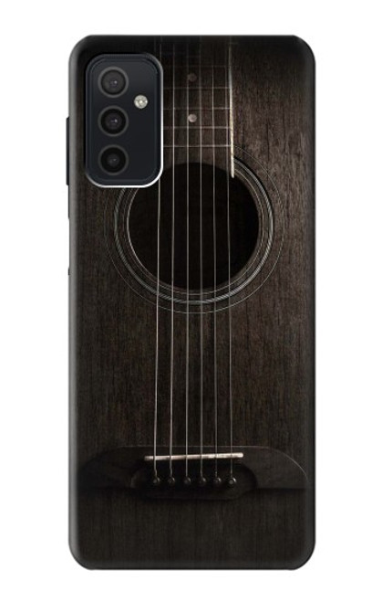 W3834 Old Woods Black Guitar Hülle Schutzhülle Taschen und Leder Flip für Samsung Galaxy M52 5G