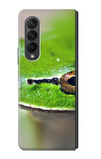 W3845 Green frog Hülle Schutzhülle Taschen Flip für Samsung Galaxy Z Fold 3 5G