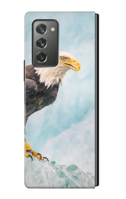W3843 Bald Eagle On Ice Hülle Schutzhülle Taschen Flip für Samsung Galaxy Z Fold2 5G