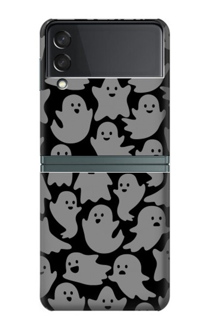 W3835 Cute Ghost Pattern Hülle Schutzhülle Taschen Flip für Samsung Galaxy Z Flip 3 5G