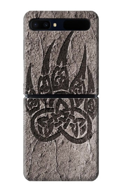 W3832 Viking Norse Bear Paw Berserkers Rock Hülle Schutzhülle Taschen Flip für Samsung Galaxy Z Flip 5G