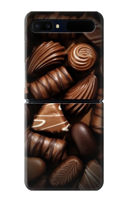 W3840 Dark Chocolate Milk Chocolate Lovers Hülle Schutzhülle Taschen Flip für Samsung Galaxy Z Flip 5G