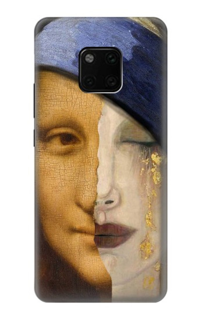 W3853 Mona Lisa Gustav Klimt Vermeer Hülle Schutzhülle Taschen und Leder Flip für Huawei Mate 20 Pro