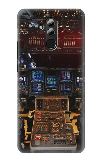 W3836 Airplane Cockpit Hülle Schutzhülle Taschen und Leder Flip für Huawei Mate 20 lite