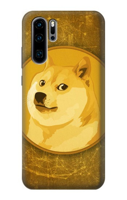 W3826 Dogecoin Shiba Hülle Schutzhülle Taschen und Leder Flip für Huawei P30 Pro