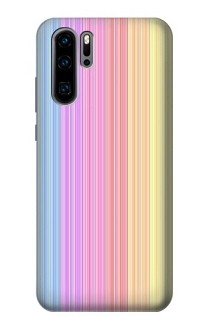 W3849 Colorful Vertical Colors Hülle Schutzhülle Taschen und Leder Flip für Huawei P30 Pro