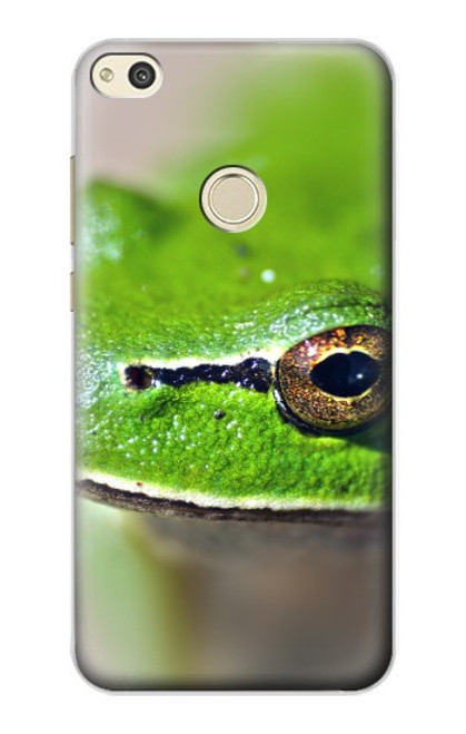 W3845 Green frog Hülle Schutzhülle Taschen und Leder Flip für Huawei P8 Lite (2017)