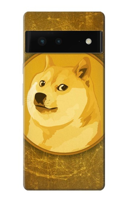 W3826 Dogecoin Shiba Hülle Schutzhülle Taschen und Leder Flip für Google Pixel 6