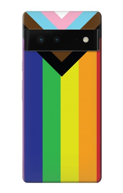 W3846 Pride Flag LGBT Hülle Schutzhülle Taschen und Leder Flip für Google Pixel 6