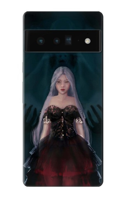 W3847 Lilith Devil Bride Gothic Girl Skull Grim Reaper Hülle Schutzhülle Taschen und Leder Flip für Google Pixel 6 Pro