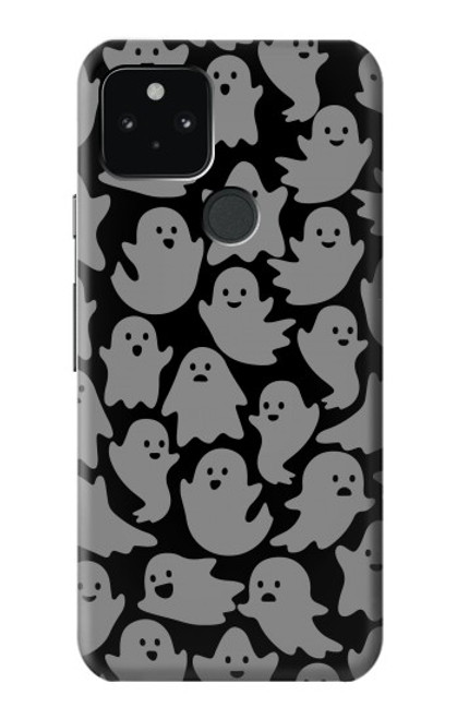 W3835 Cute Ghost Pattern Hülle Schutzhülle Taschen und Leder Flip für Google Pixel 5