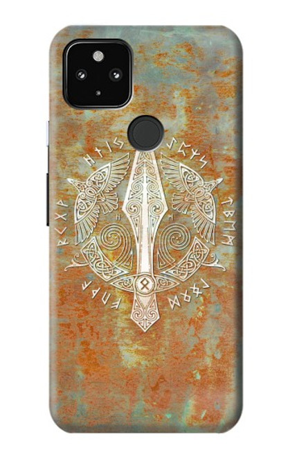 W3827 Gungnir Spear of Odin Norse Viking Symbol Hülle Schutzhülle Taschen und Leder Flip für Google Pixel 4a 5G